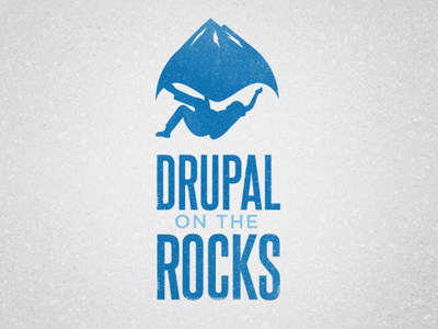 on the Rocks climbing drupal logo wip