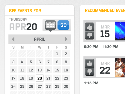 Calendar calendar date events grey icons magion