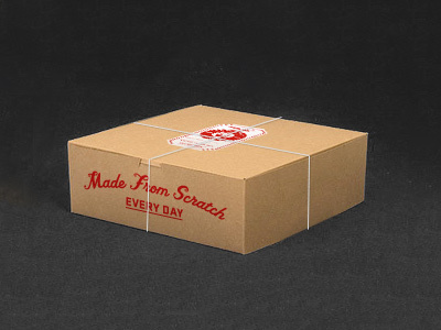 Cupcake To-Go Box branding cupcakes packaging