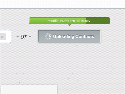 Uploading file admin button interface loading sms ui upload