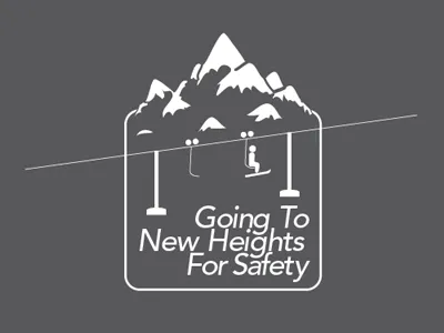 Ski Patrol T-Shirt Logo avenir grey heights illustrator logo mountain safety ski patrol