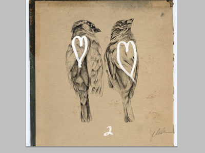 2 birds art birds chaka drawing fine art illustration