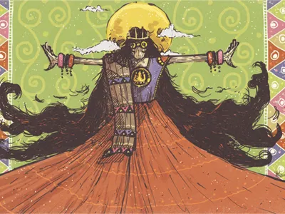 Amarah Mandalika bountylist illustration indonesia lombok paintings