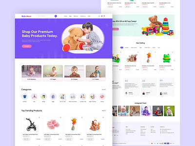 Kids Store & Baby Shop e-commerce website baby shop baby shop e commerce website clothing website e commerce e commerce website ecommerce ecommerce website ecommerce website design kids landing page online store shopping shopping cart toy store toys web design woocommerce