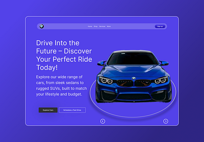 BMW- Landing Page 🚘🏎️🚙 figma ui uiux ux website