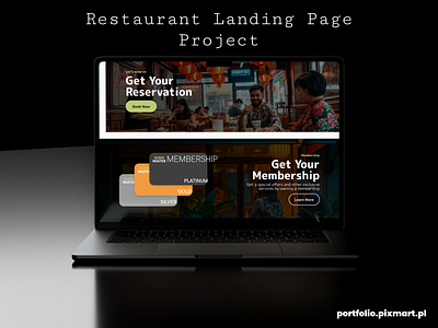 Restaurant Landing Page - UX/UI Design in Figma figma figma design landing landingpage ui ui design ux ux design webdesig website