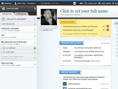 preview: Cloud9 user profile