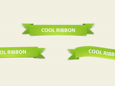 Little green ribbons - free psd free psdchest ribbons