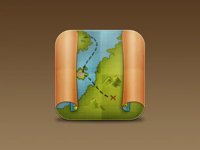 Maps app icon map maps pirates plan