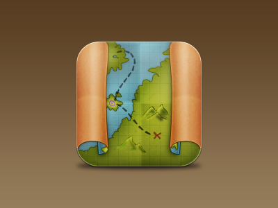 Maps app icon map maps pirates plan