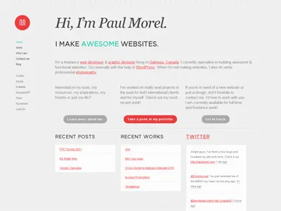 Portoflio - Home minimalist portfolio website wordpress