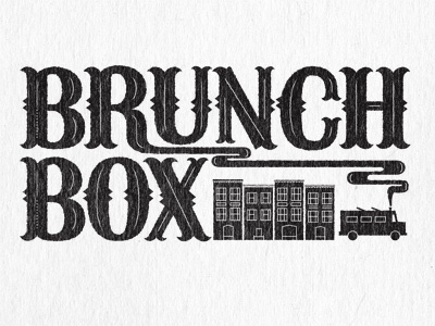 Brunch Box Round 2 food truck identity logo san francisco