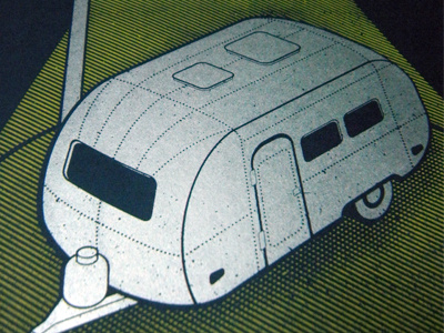 Airstream Print poster screenprint silkscreen