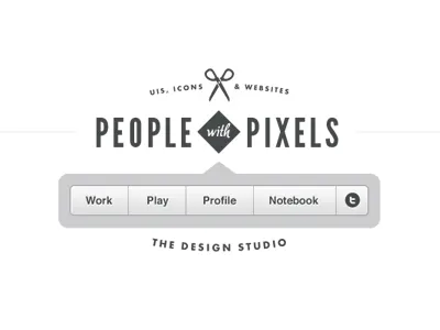 Nav button grey navigation