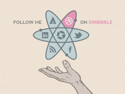 The Social Atom - In Action atom dribbble facebook forrst growcase linked in portfolio rss social the social atom twitter