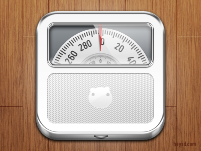 Analog Weight Scale icon analog apple chrome david im diet hd heysd icon ios iphone iphone 4 photoshop retina weight management weight scale