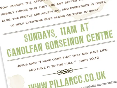 Invite Card (back) design