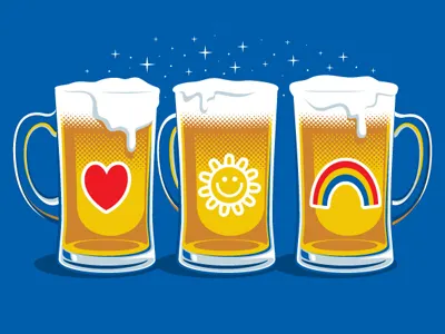 Care Beers bears beers care glennz illustration illustrator tee tshirt vector