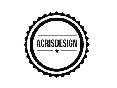 AcrisDesign badge black design logo star