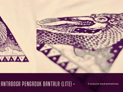 Antaboga Lite Tees bountylist design illustration printmaking t shirt tees