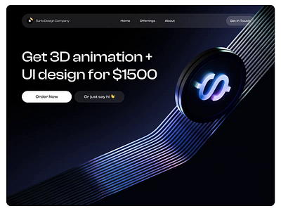 3D animation +UI design Service 3d design 3d designer animation app design blender branding crypto designer design illustration ui