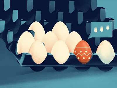 Article: Easter marketing ideas 3d blue conceptual easter editorial egg food holiday illustration illustrator marketing massage photoshop texture vector web illustration