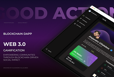 GOOD ACTIONS BLOCKCHAIN PROJECT blockchain branding graphic design ui ux uxui web3