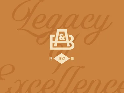 Logo for General Contractor build building construction cool logo monogram old school script seal vintage