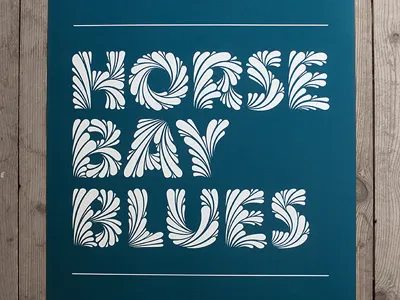 Horse Bay Blues coffee made me do it horse bay blues poster print simon ålander typography