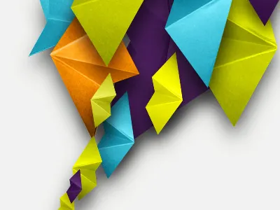 Paper shapes colour paper shapes