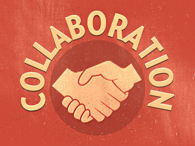 Collaboration collaboration design retro texture textures typography vintage