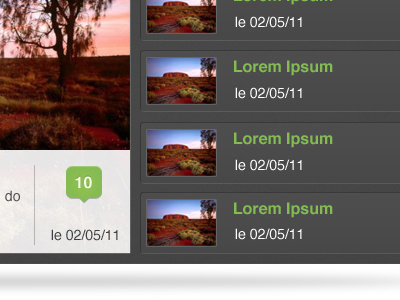 Jquery SlideShow UI green grey slideshow ui