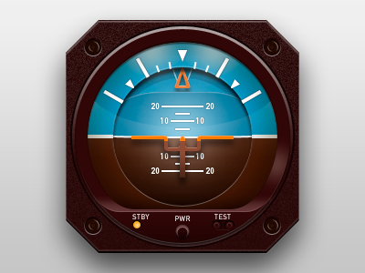 Aviator Icon air aviator blue flight instruments red target yellow