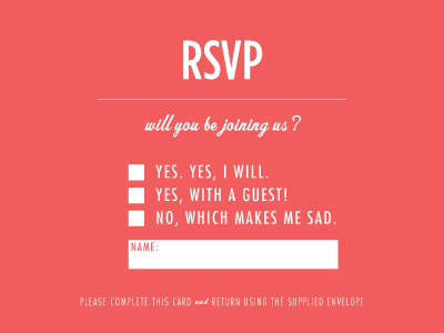 Chris & Krista - Invite P3 design type wedding