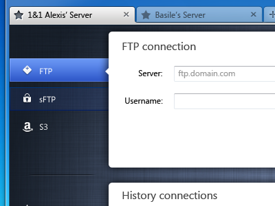 Steed app application fabric ftp ftp client tabs ui windows