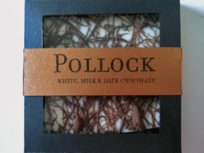 Pollock Bars chocolate packaging