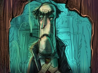 Ludwig character design creepy illustration