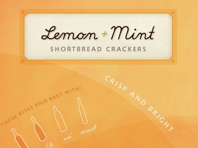 Cookie Bag: Lemon cookie pairing shortbread texture wine