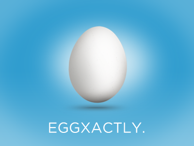 Eggxactly blue illustration photoshop