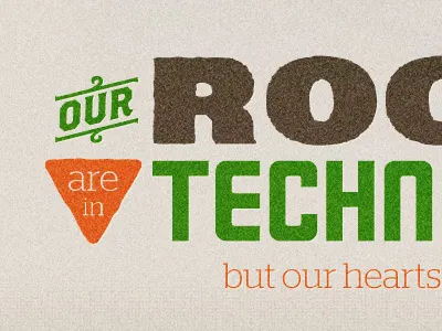 Roots texture typography