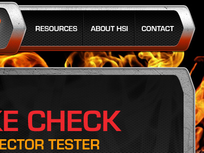 Fire Safety concrete fire grunge interface metal navigation reflection texture web design