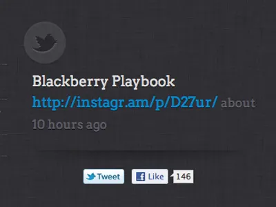 Tweet feed social status