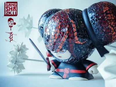 Gang Sha art custom mosaic mosaïque painting sculpture toy toys