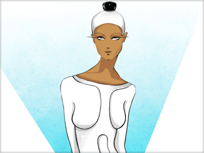 The Avant-garde Minimalist fashion illustration illustration