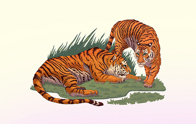 Tigers (2024) design dribbble emblem graphic illustration russia symbol vector