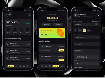 Crypto crypto mobile app product design uiux web3
