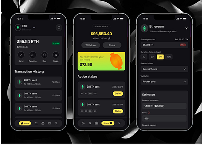 Crypto crypto mobile app product design uiux web3