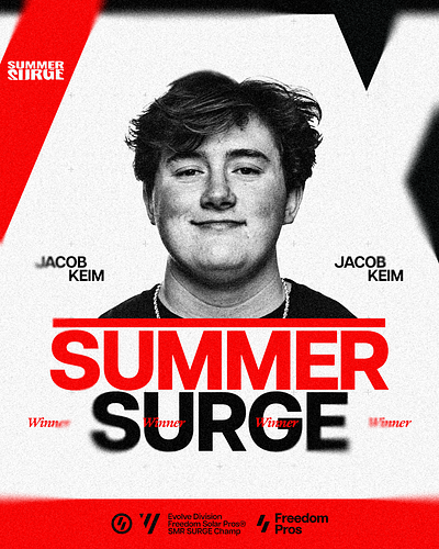 Jacob Keim - 2024 Summer Surge Champion (Freedom Forever) branding business design digital freedom forever freedomforever graphic graphic design marketing portrait sales social media solar solar pros solarpros sports summer surge