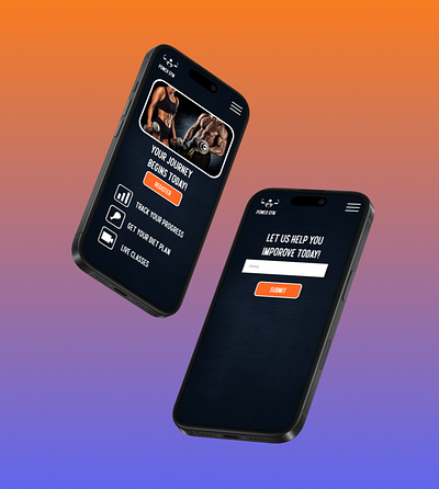 PowerGym App Design figma gym iphone16 ui