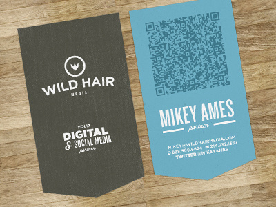 Card blue brown business card fenway park gotham knockout print qr